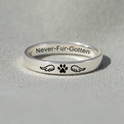 Pet Memorial Mantra Ring