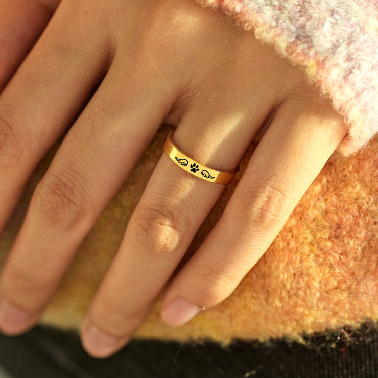 Never Fur-Gotten Mantra Ring
