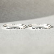 Dog Loss Memorial Bangle