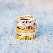 Pet Memorial Mantra Ring