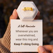 A Self Reminder Motivational Mantra Ring