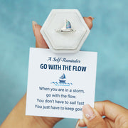 Go With The Flow Ship Ring