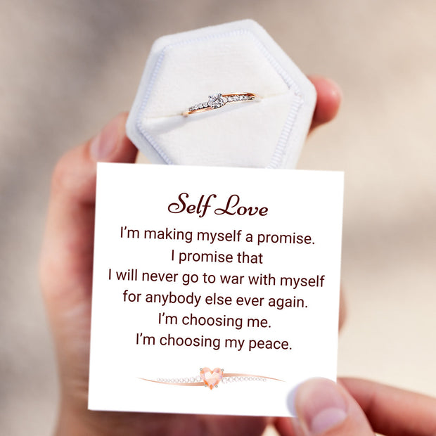 I Choose Me Round-Cut Accent Ring