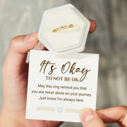 It's Okay Interweaved Ring