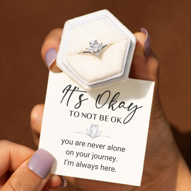 It's Okay Trio Stone Promise Ring