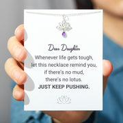 No Mud No Lotus Necklace