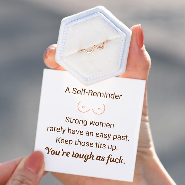 Tough As F♥︎ck Rose Gold Boobie Ring
