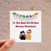 Meowy Christmas 1-8 Birthstone Paw Bracelet
