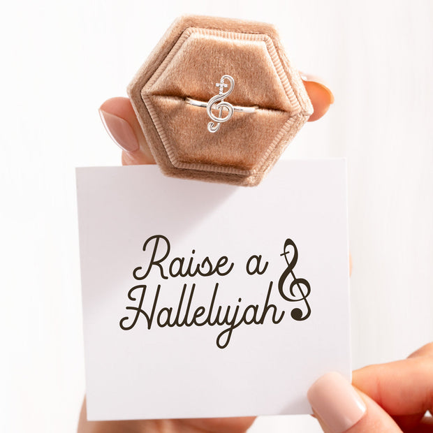 Clef Cross Ring - Raise A Hallelujah 