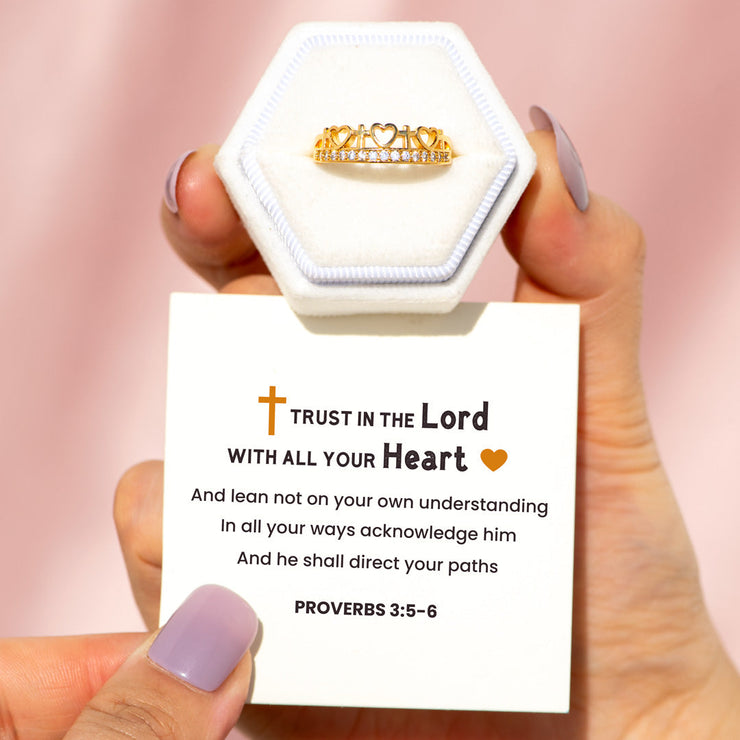 eternity cross band ring