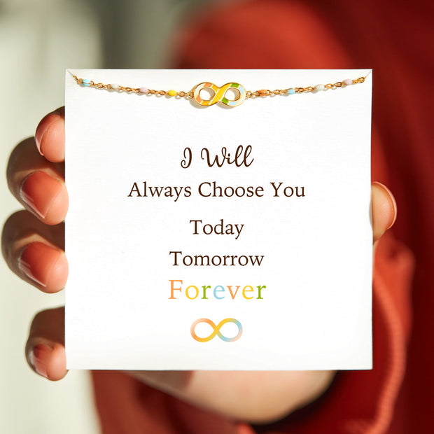 Rainbow Infinity Bracelet