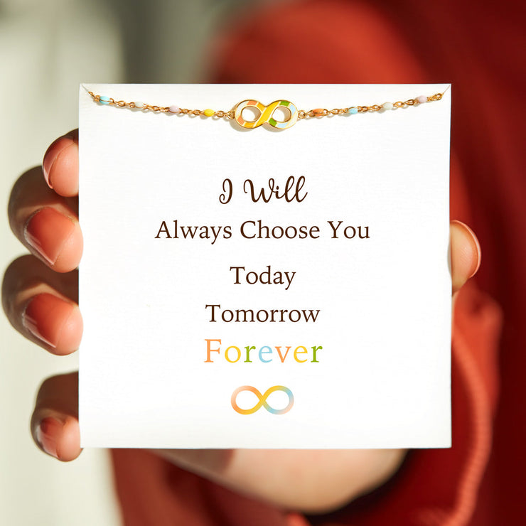 Rainbow Infinity Bracelet