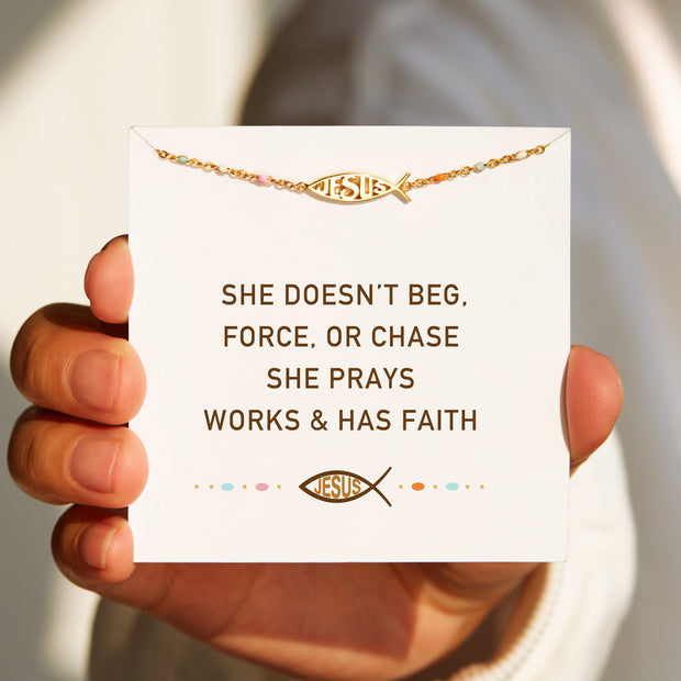 Ichthus Fish Bracelet