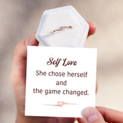 I Choose Me Self Love Round-Cut Accent Ring