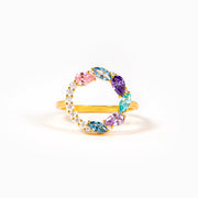 1-8 Marquise Water Drop Birthstone Ring