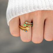 1-6 Birthstone Star Ring