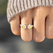 The Dog Mother Custom Dog Paws Ring