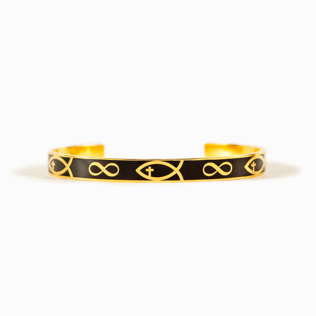 Ichthus Jesus Fish Bangle