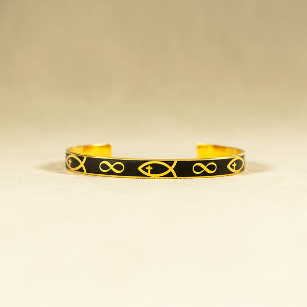 Ichthus Jesus Fish Bangle