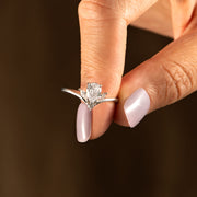 pear shaped trio stone promise ring