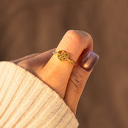 Knotted Heart Ring