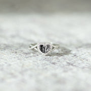 Take That Win Dual Teardrop Birthstone Heart Ring