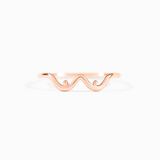 Tough As F♥︎ck Rose Gold Boobie Ring