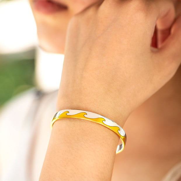 Waves Minimalist Bangle