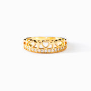 eternity cross band ring