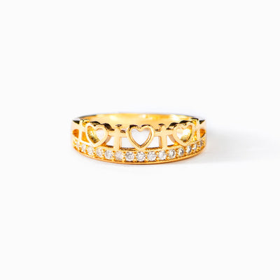 eternity cross band ring