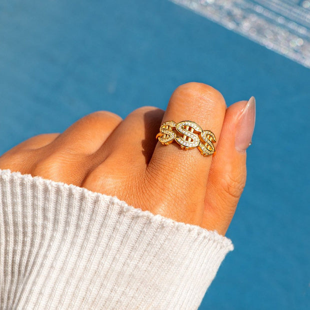 Dollar Sign Ring-Mad Hustle & A Dope Soul 