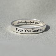 F♥︎ck You Cancer Mantra Ring