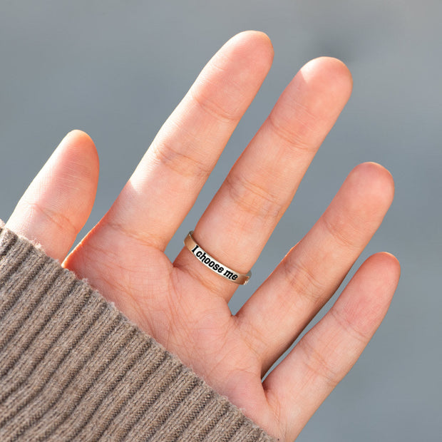 I Choose Me Round-Cut Accent Ring