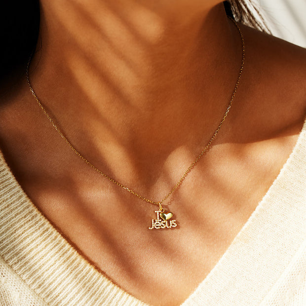 Jesus Is The Reason For The Season I Love Jesus Necklace