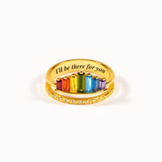 I Will Be There For You Friendship Rainbow Ring