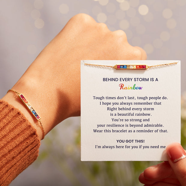 Rainbow Bar Bracelet