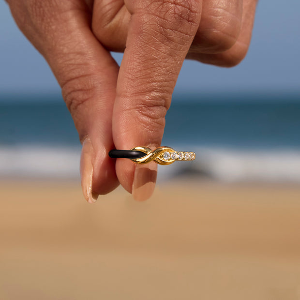 Best Bi♥︎ches Forever Matching Half Enamel Infinity Rings