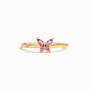 Sisters Are Like Butterflies Matching Birthstone Butterfly Ring