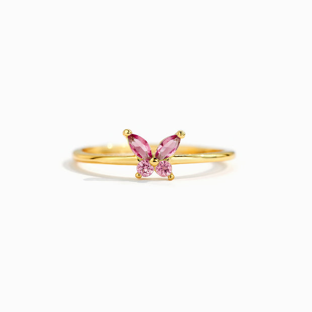 Sisters Are Like Butterflies Matching Birthstone Butterfly Ring