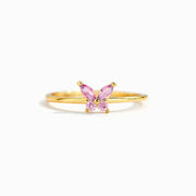 Sisters Are Like Butterflies Matching Birthstone Butterfly Ring