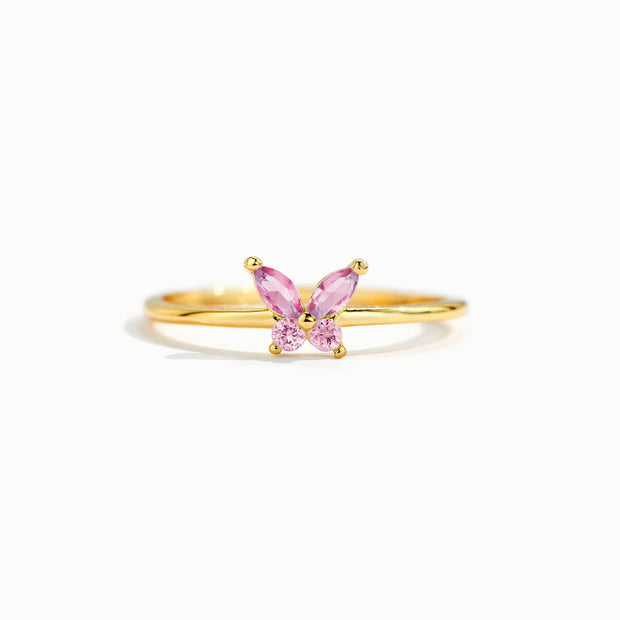 Sisters Are Like Butterflies Matching Birthstone Butterfly Ring