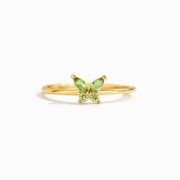 Sisters Are Like Butterflies Matching Birthstone Butterfly Ring