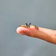 Don’t Let The Hard Days Win Black Butterfly Ring