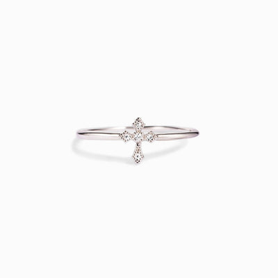 Minimalist Cross Ring
