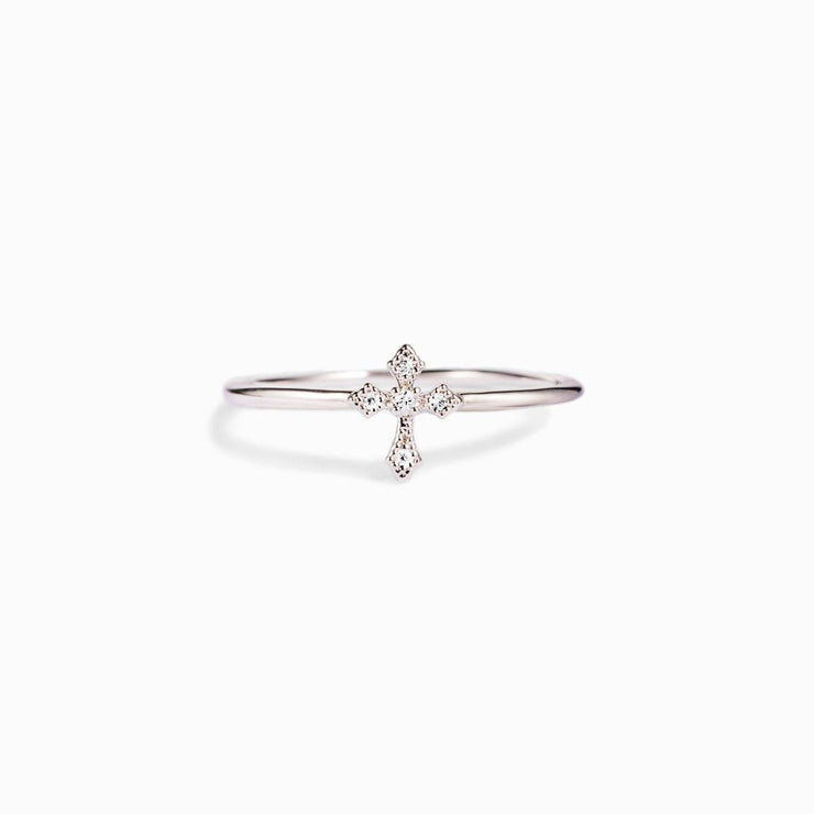 Minimalist Cross Ring