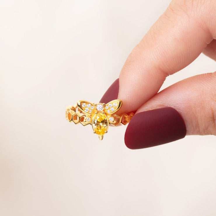 Happy Bee Day Ring