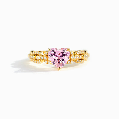 Heart And Link Ring