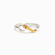 Feather Infinity Ring - Feather from An Angel