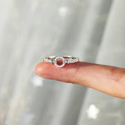 Pavé Open Circle Ring