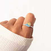 Sunny Cloud Ring - My Sunshine On A Cloudy Day 
